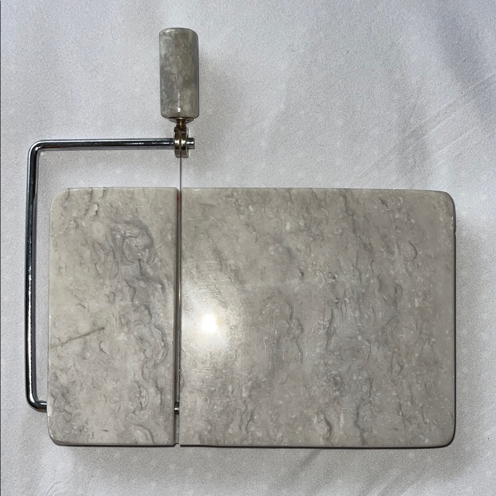 Gray Marble Cheese Slicer 8” x 5”